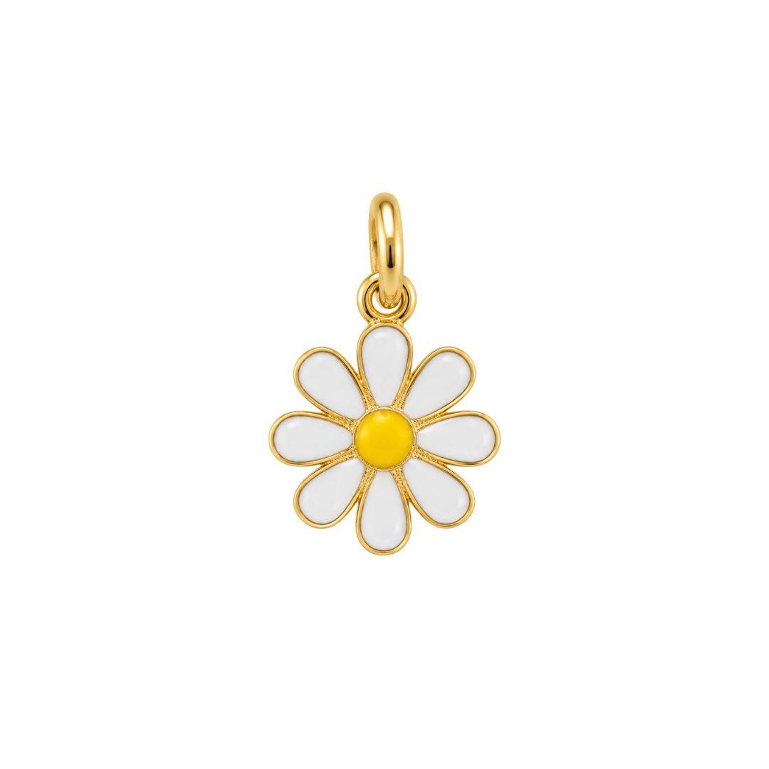 WHITE DAISY Charm
