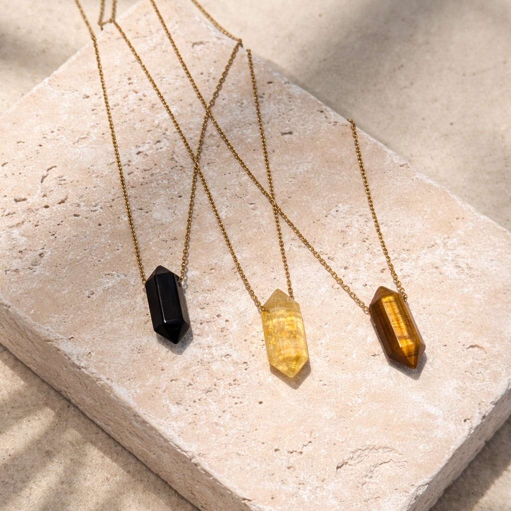 Citrine Crystal Necklace – Abundance and Light