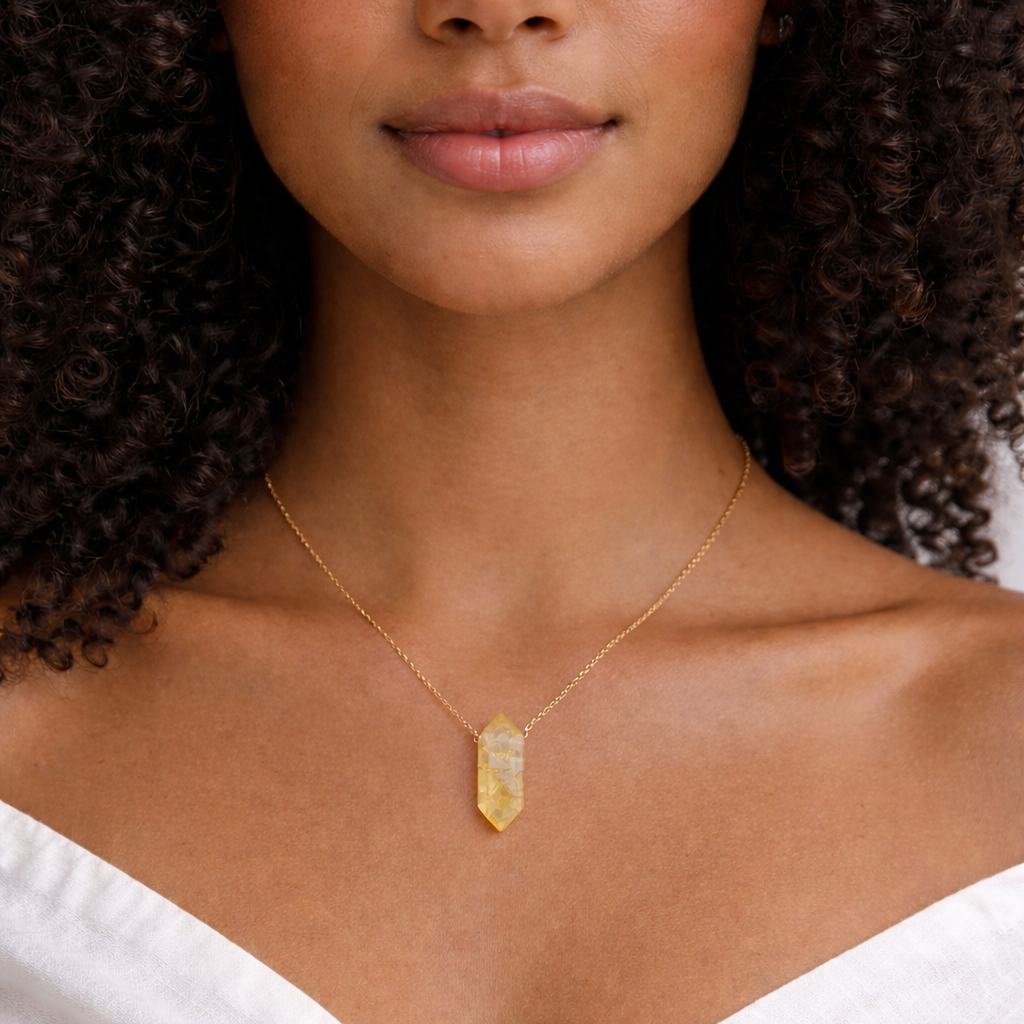 Citrine Crystal Necklace – Abundance and Light