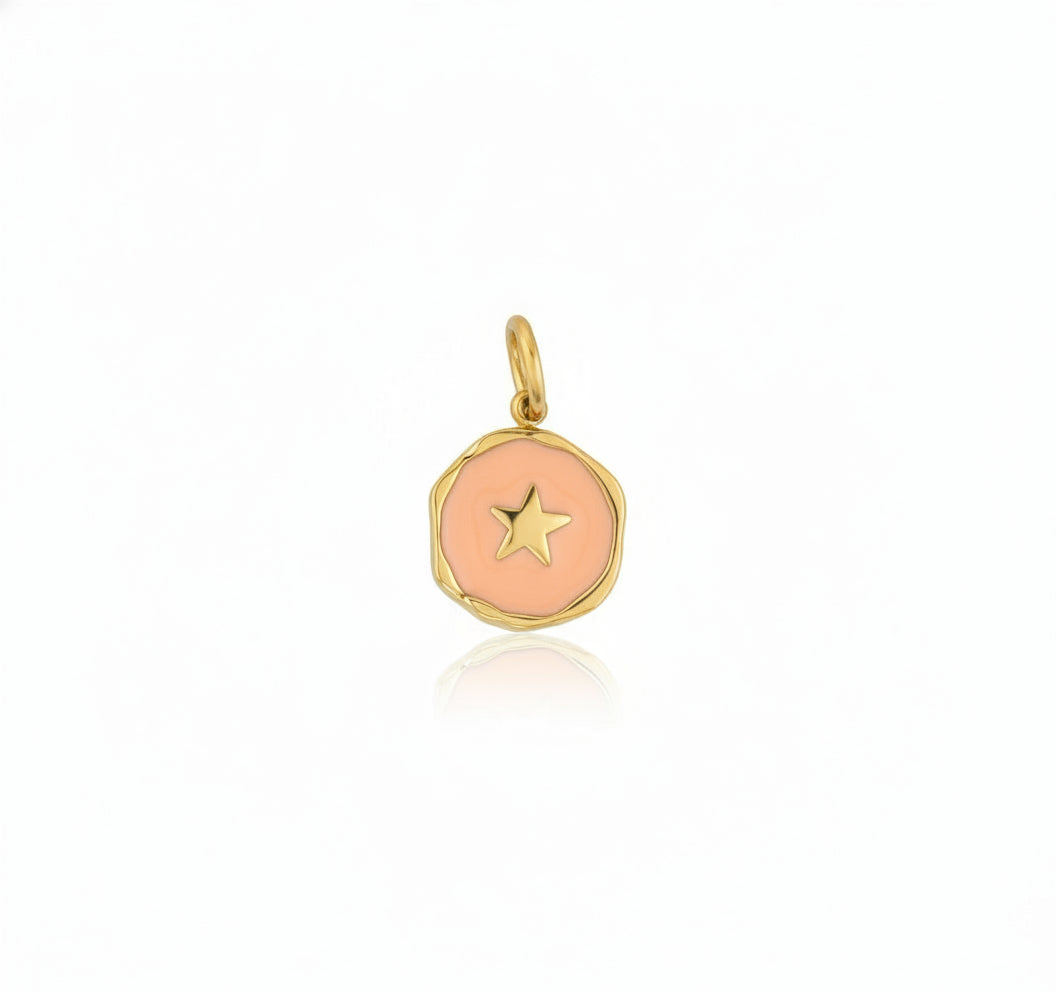 Peach Star Charm