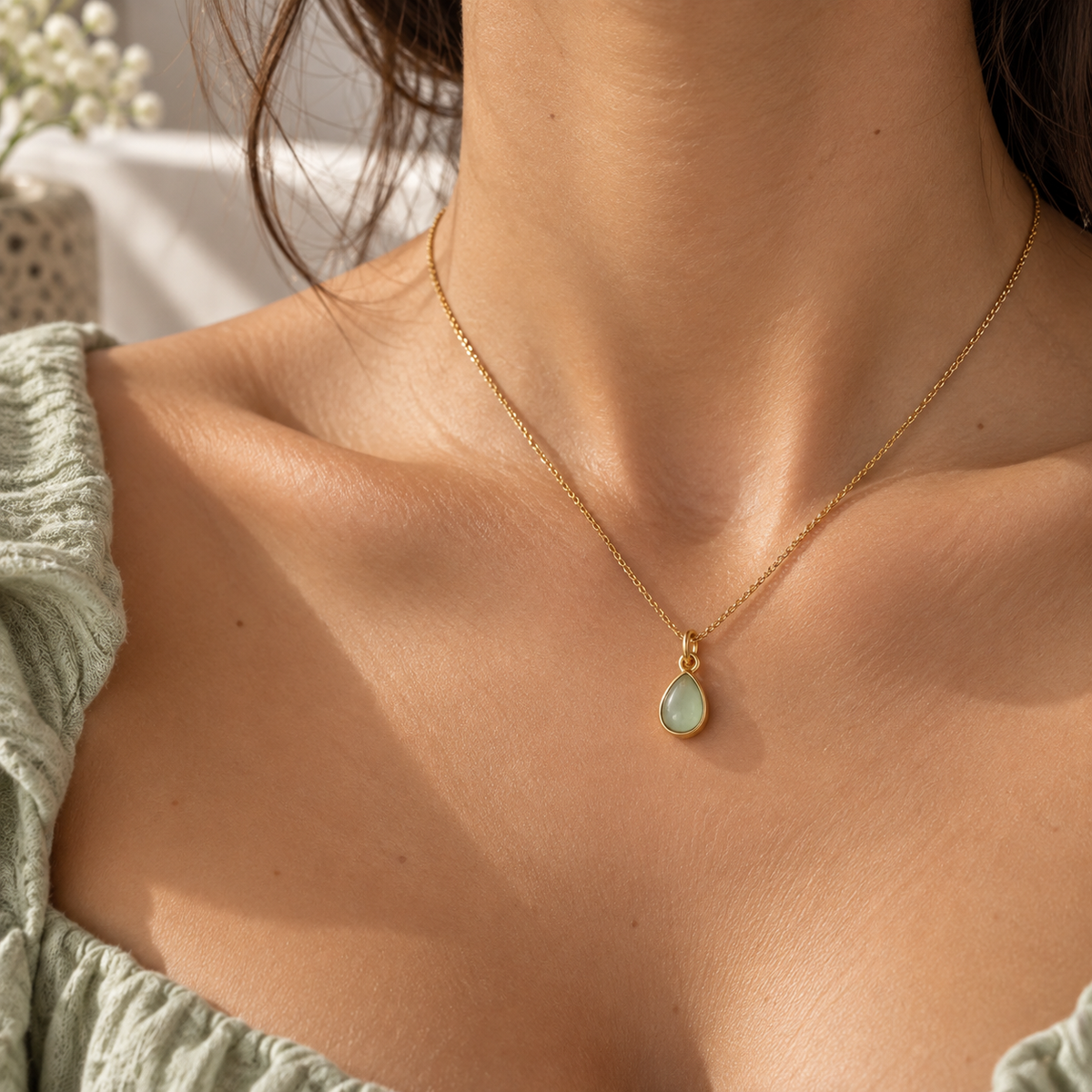 Green Aventurine Charm