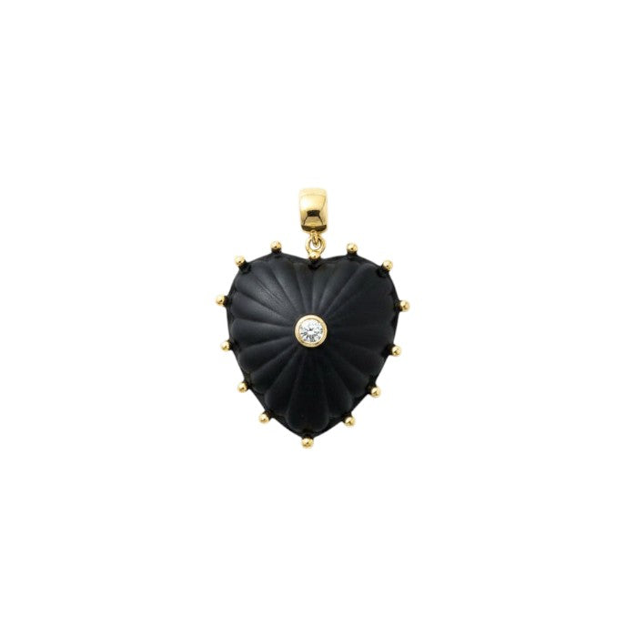 Midnight Heart Charm