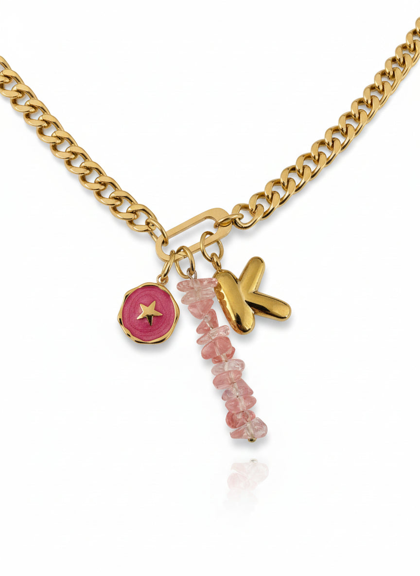 Pink Star Love Charm