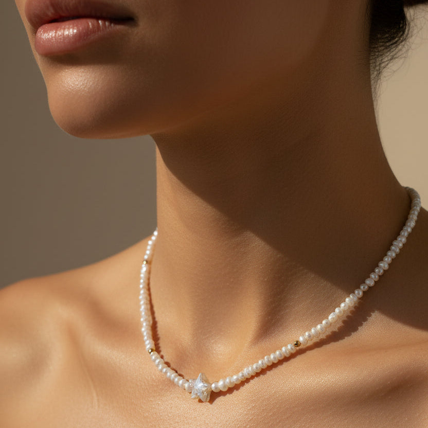 Pearl Star Choker