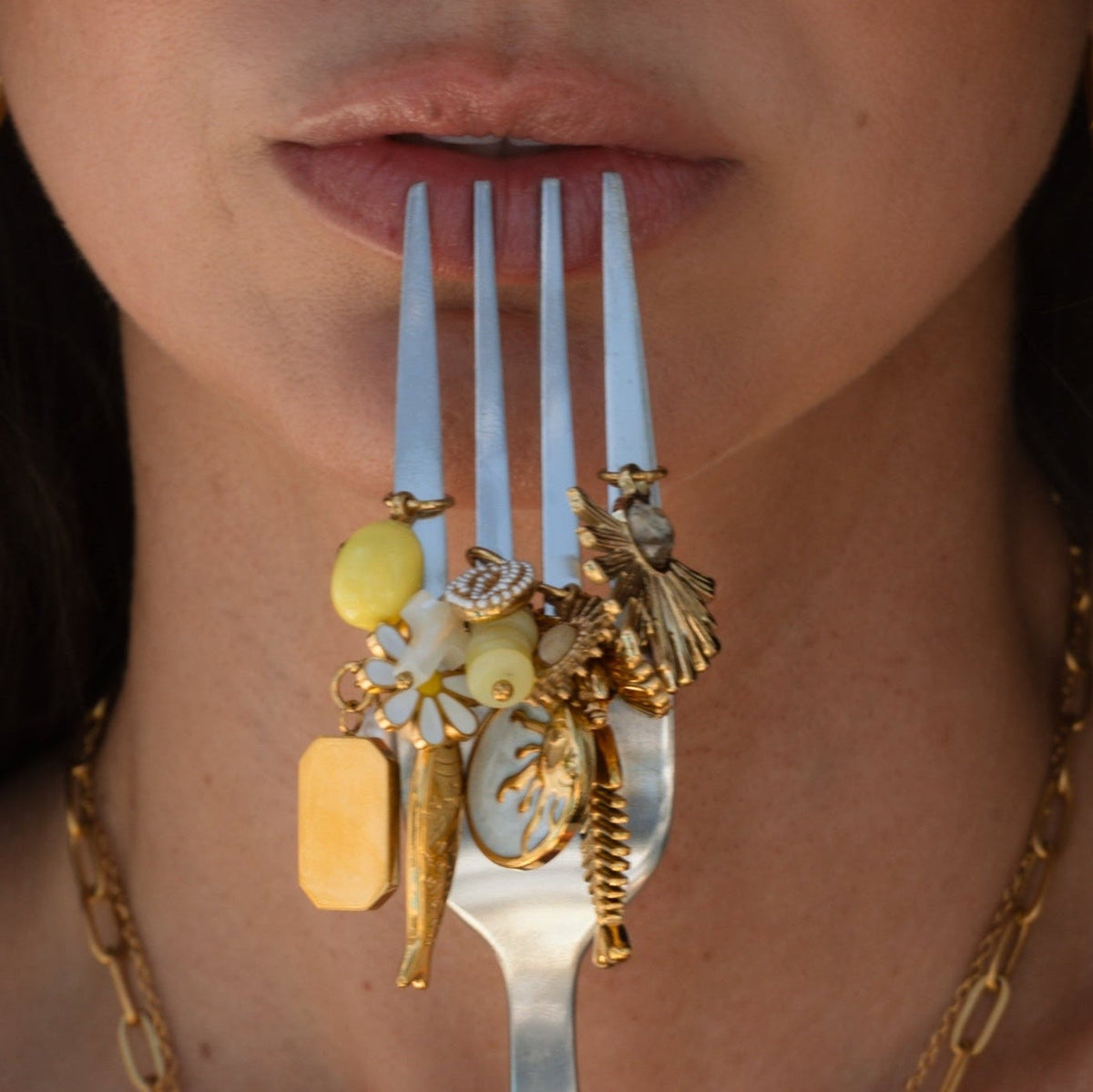 lemon charm gold