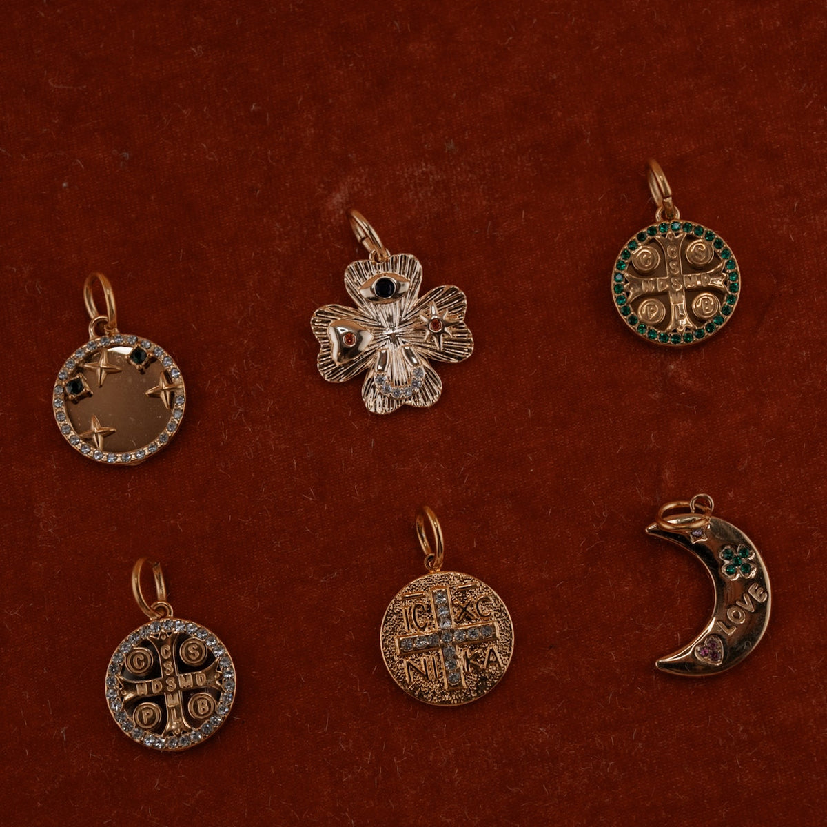 BYZANTINE CROSS Medallion Charm